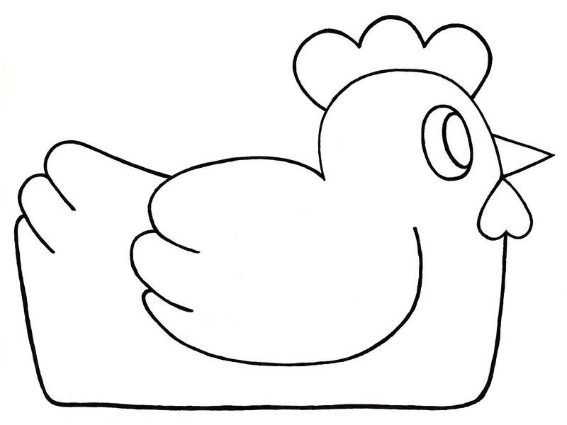 Раскраска: курица (Животные) #17553 - Бесплатные раскраски для печати