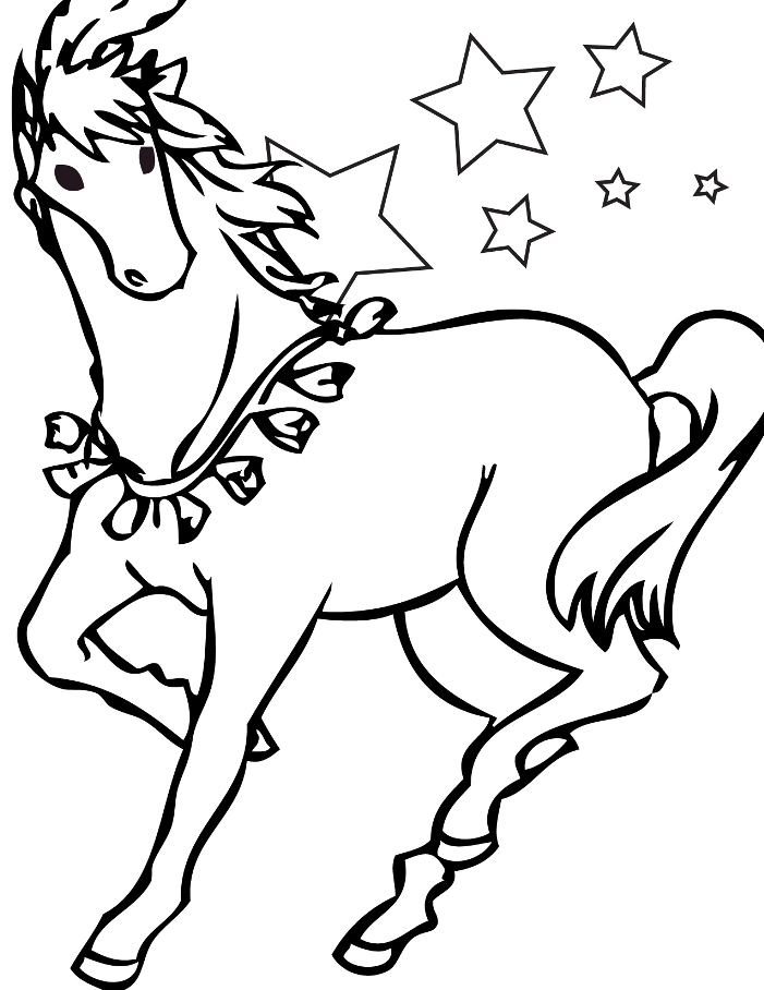 Раскраска: лошадь (Животные) #2200 - Бесплатные раскраски для печати