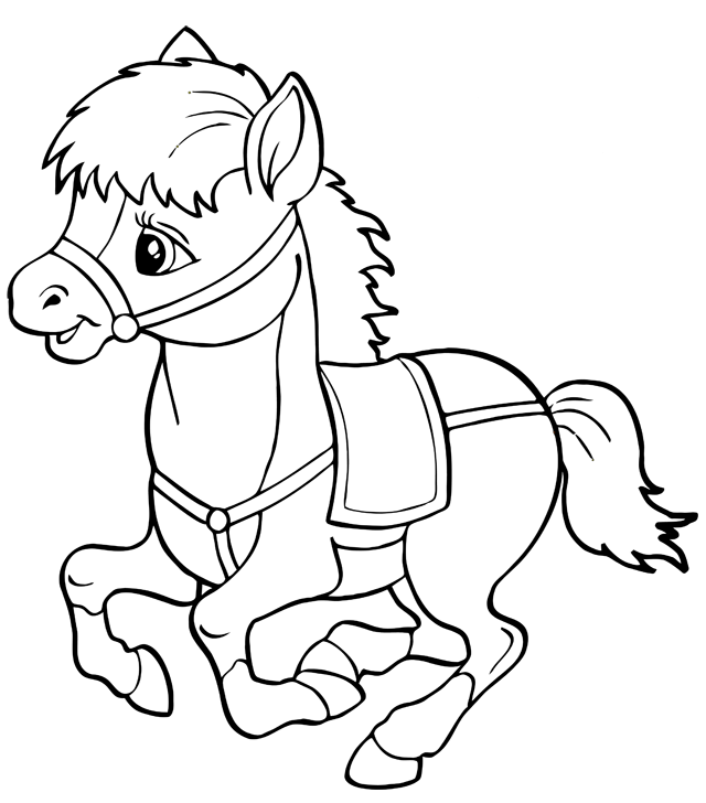 Раскраска: лошадь (Животные) #2242 - Бесплатные раскраски для печати