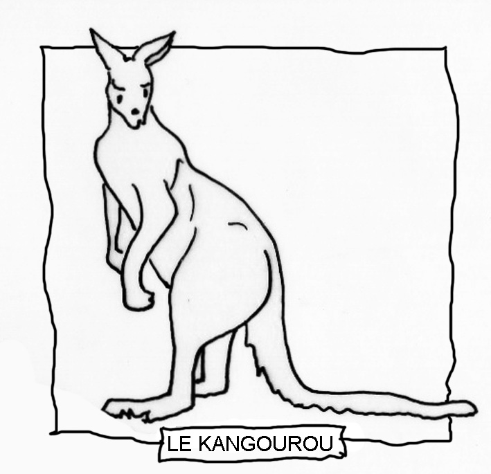 Раскраска: кенгуру (Животные) #9153 - Бесплатные раскраски для печати