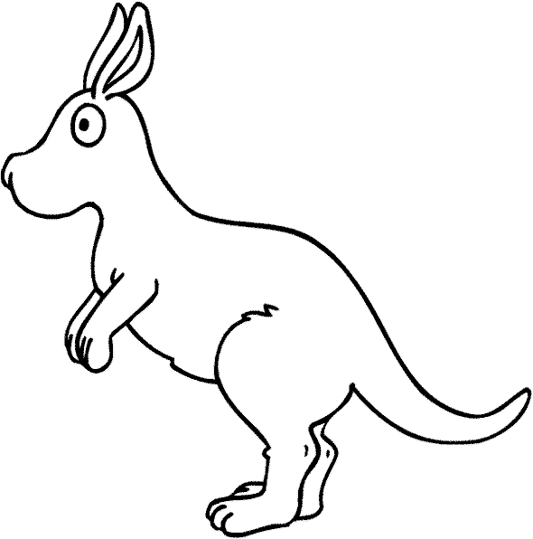 Раскраска: кенгуру (Животные) #9206 - Бесплатные раскраски для печати