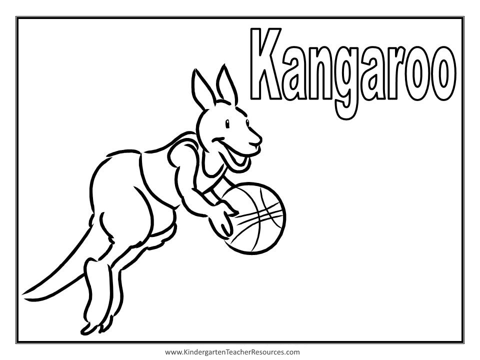 Раскраска: кенгуру (Животные) #9235 - Бесплатные раскраски для печати