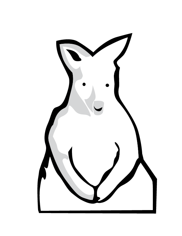Раскраска: кенгуру (Животные) #9271 - Бесплатные раскраски для печати