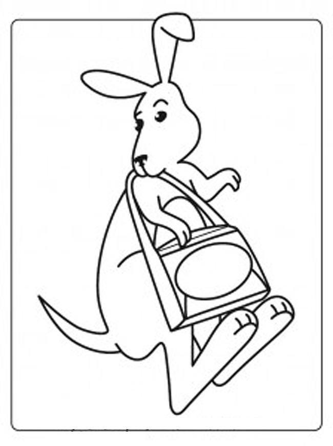 Раскраска: кенгуру (Животные) #9273 - Бесплатные раскраски для печати