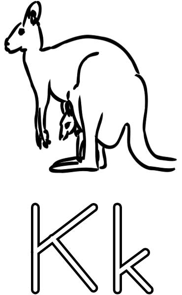 Раскраска: кенгуру (Животные) #9274 - Бесплатные раскраски для печати