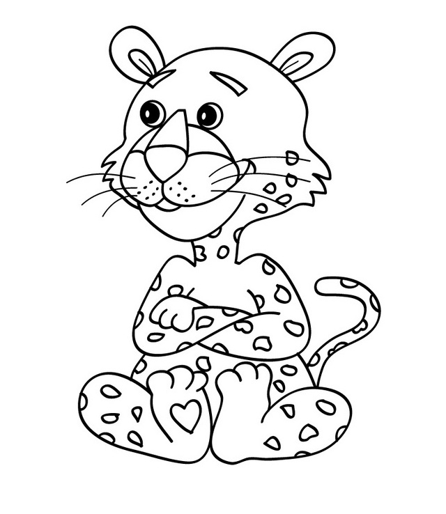 Раскраска: леопард (Животные) #9746 - Бесплатные раскраски для печати