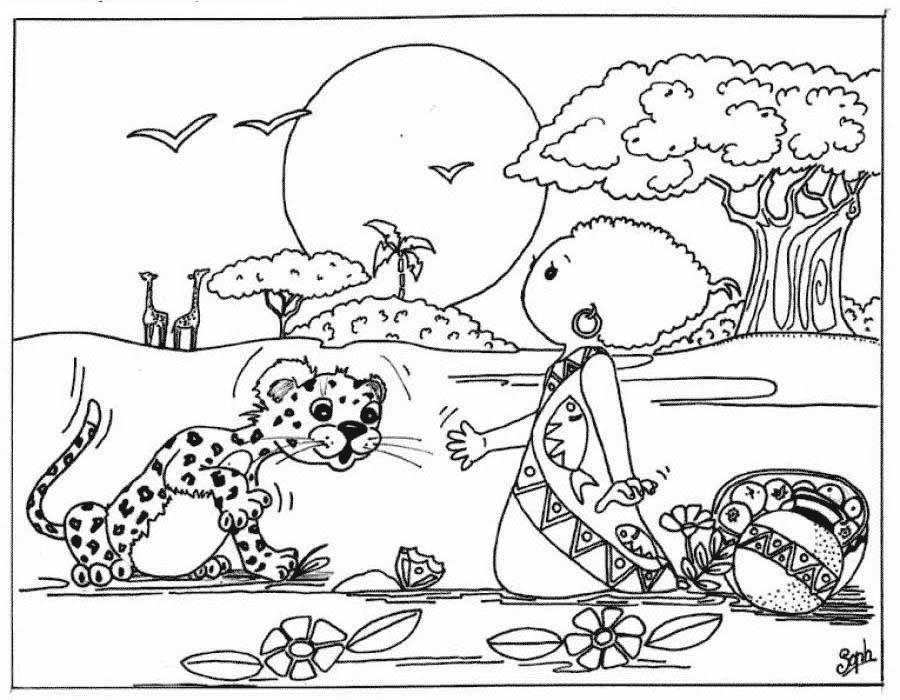 Раскраска: леопард (Животные) #9784 - Бесплатные раскраски для печати
