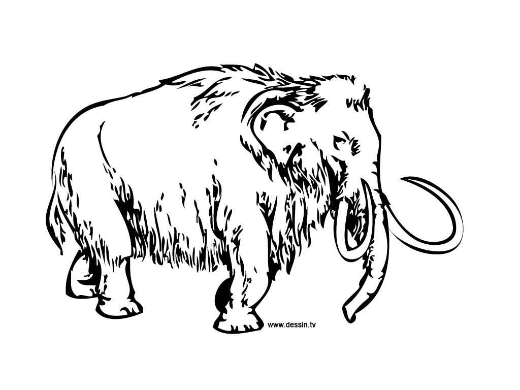 Раскраска: мамонт (Животные) #19175 - Бесплатные раскраски для печати
