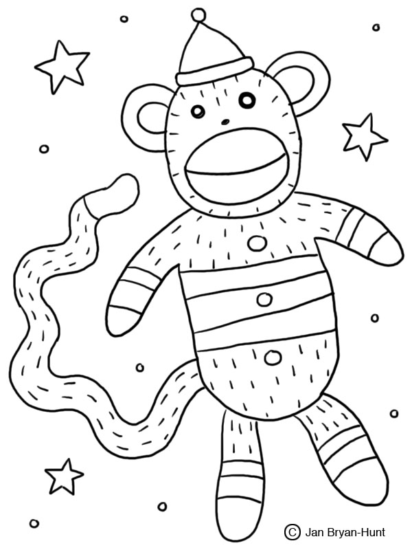 Раскраска: обезьяна (Животные) #14179 - Бесплатные раскраски для печати