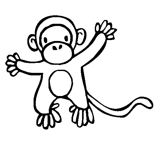 Раскраска: обезьяна (Животные) #14335 - Бесплатные раскраски для печати