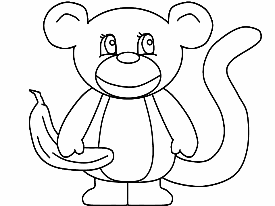 Раскраска: обезьяна (Животные) #14336 - Бесплатные раскраски для печати