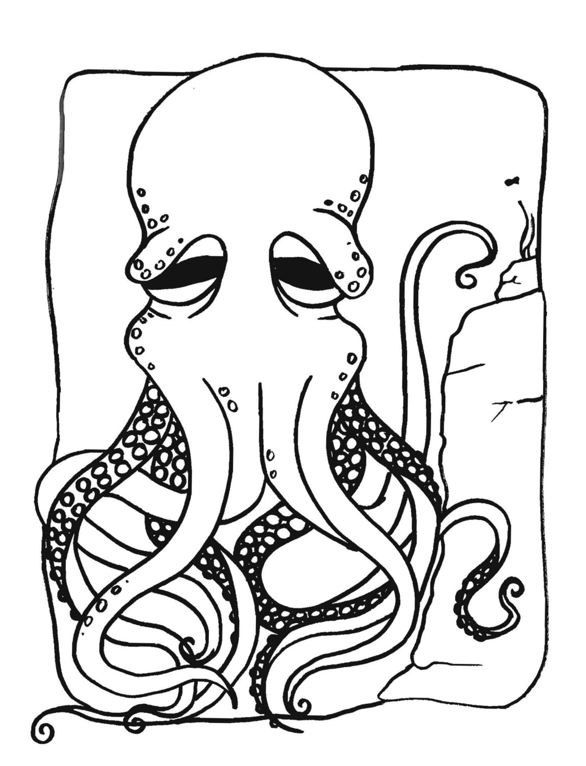 Раскраска: осьминог (Животные) #18974 - Бесплатные раскраски для печати