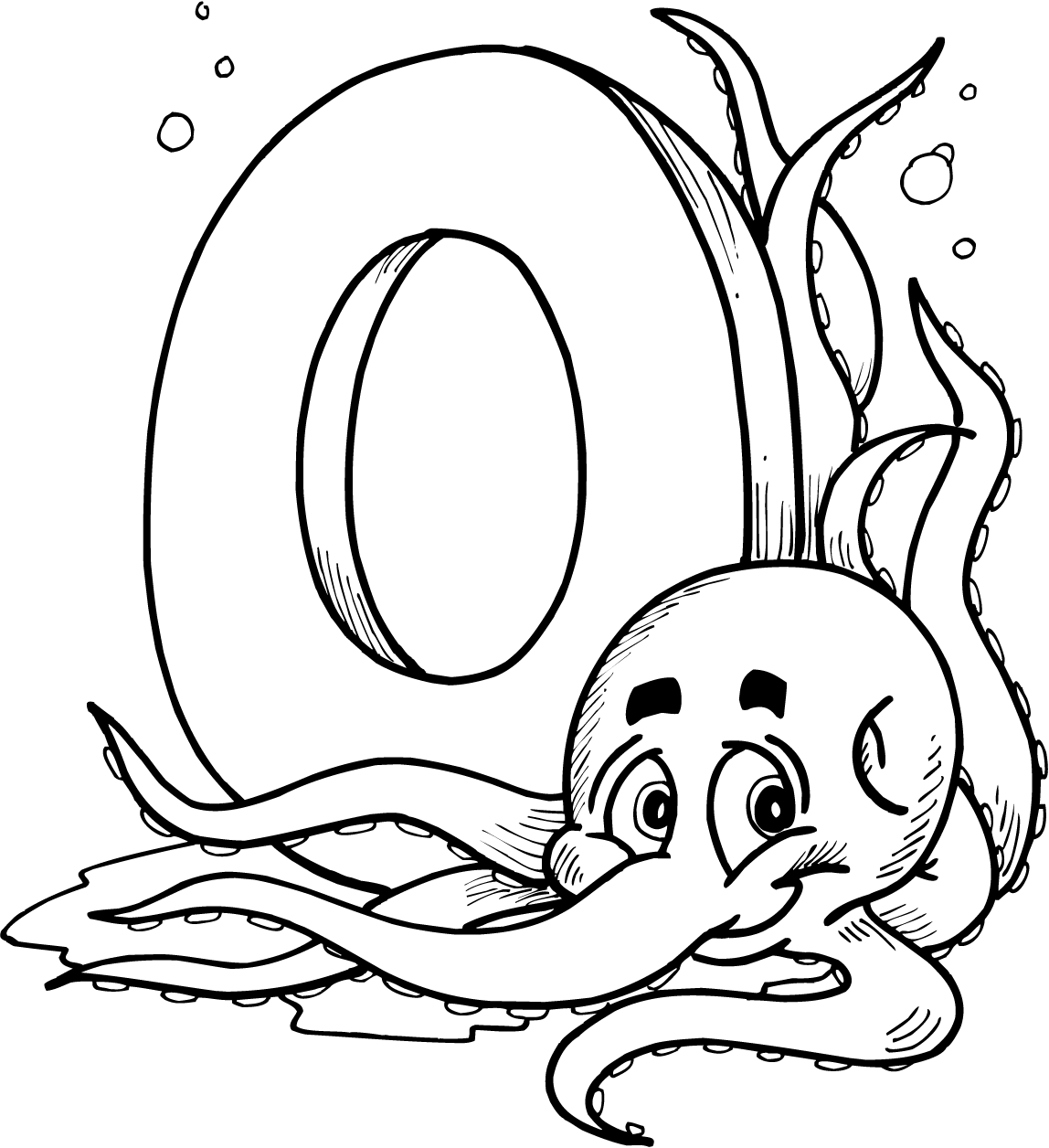 Раскраска: осьминог (Животные) #18980 - Бесплатные раскраски для печати