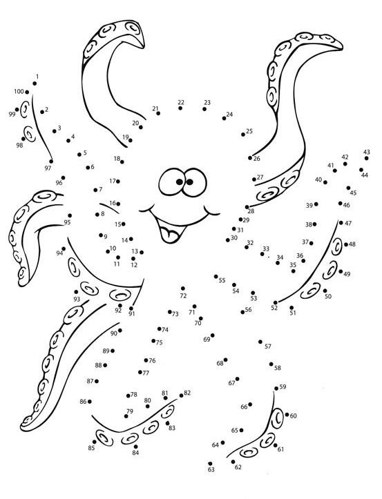 Раскраска: осьминог (Животные) #19008 - Бесплатные раскраски для печати