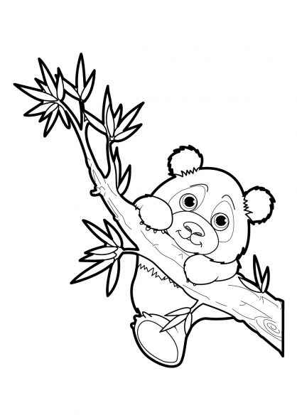 Раскраска: панда (Животные) #12476 - Бесплатные раскраски для печати