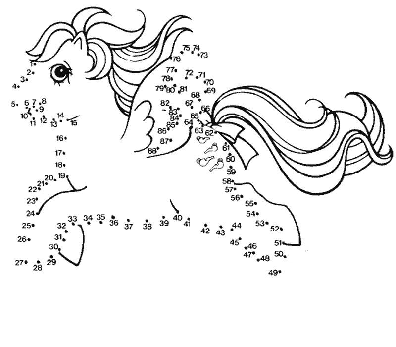 Раскраска: пони (Животные) #17904 - Бесплатные раскраски для печати