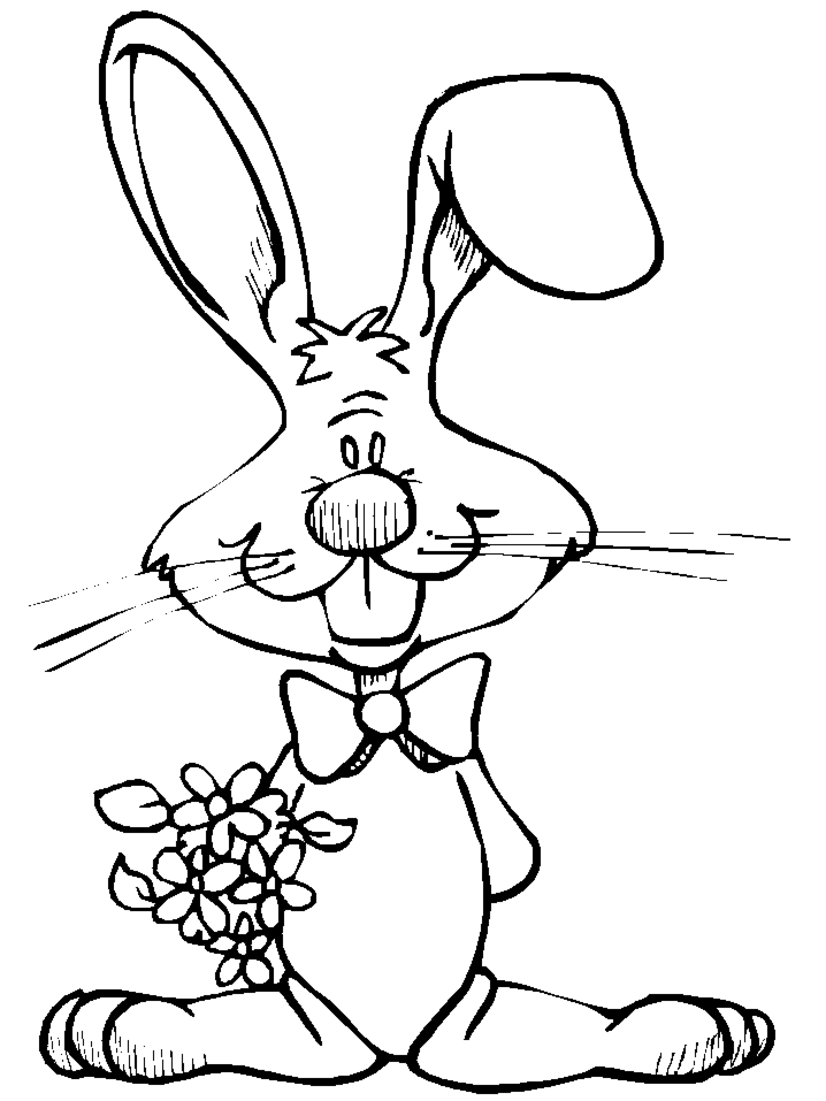 Раскраска: кролик (Животные) #9502 - Бесплатные раскраски для печати
