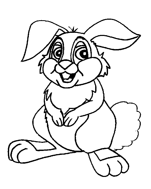Раскраска: кролик (Животные) #9525 - Бесплатные раскраски для печати