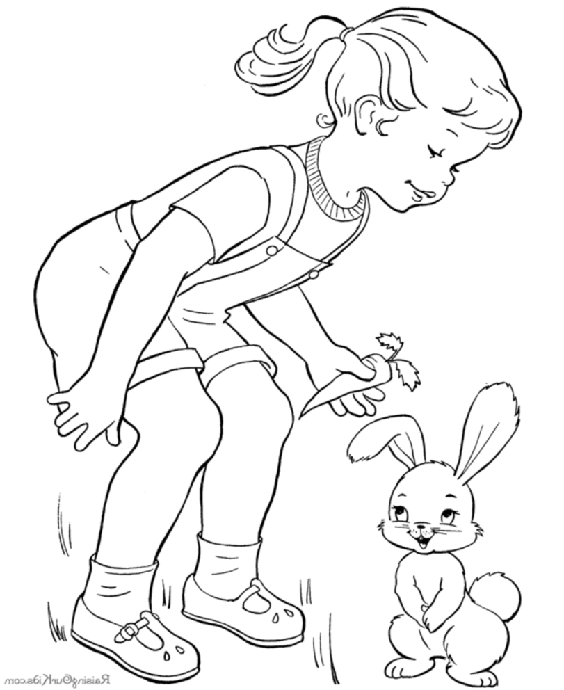 Раскраска: кролик (Животные) #9555 - Бесплатные раскраски для печати