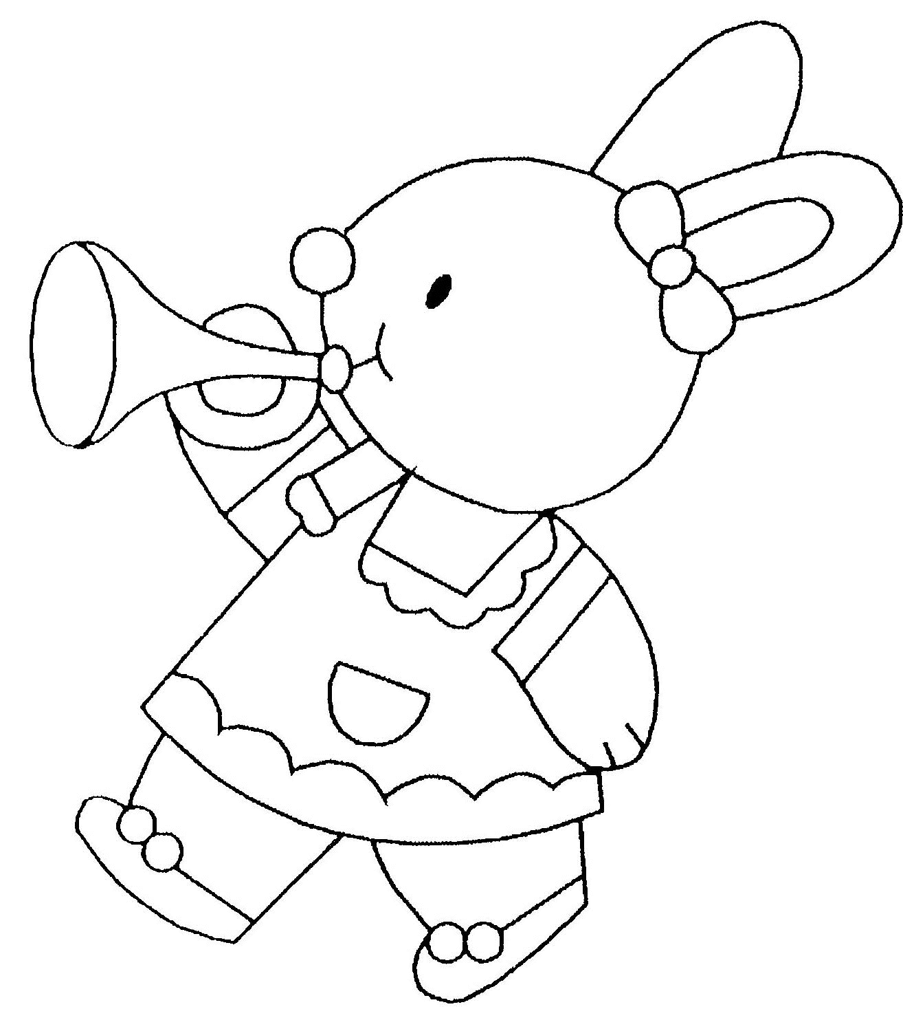 Раскраска: кролик (Животные) #9594 - Бесплатные раскраски для печати