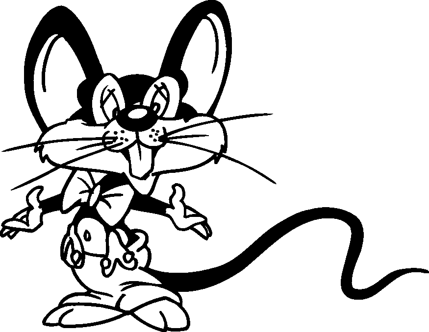 Раскраска: крыса (Животные) #15227 - Бесплатные раскраски для печати