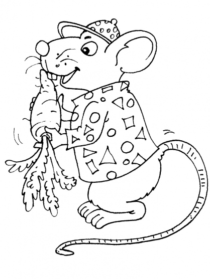Раскраска: крыса (Животные) #15235 - Бесплатные раскраски для печати