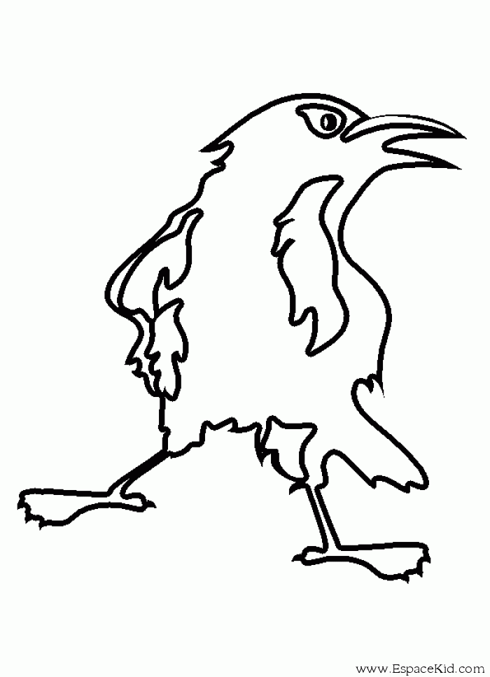 Раскраска: вороной (Животные) #4291 - Бесплатные раскраски для печати