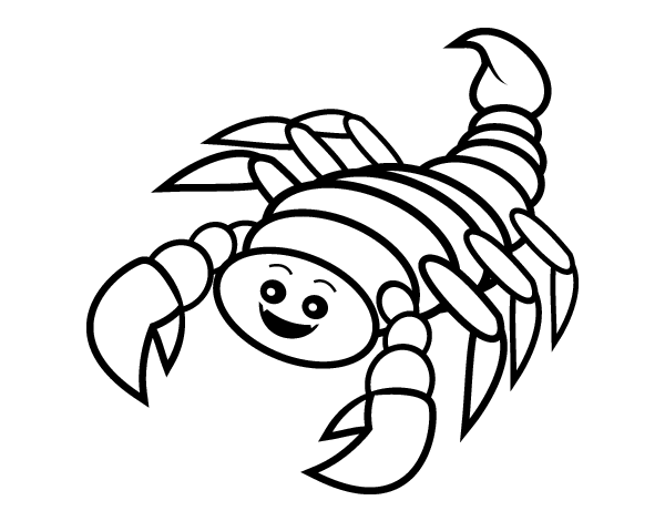 Раскраска: Скорпион (Животные) #14550 - Бесплатные раскраски для печати