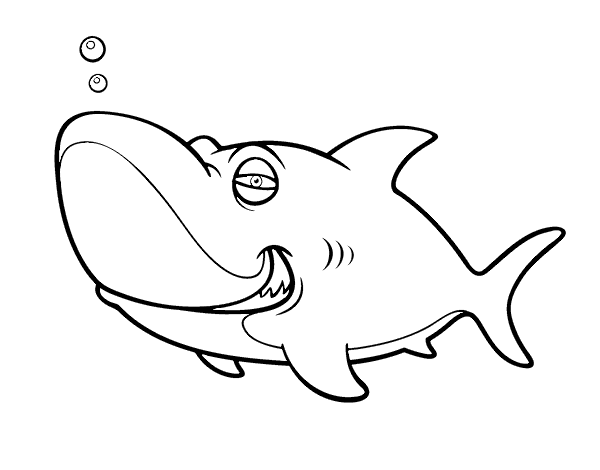 Раскраска: акула (Животные) #14794 - Бесплатные раскраски для печати