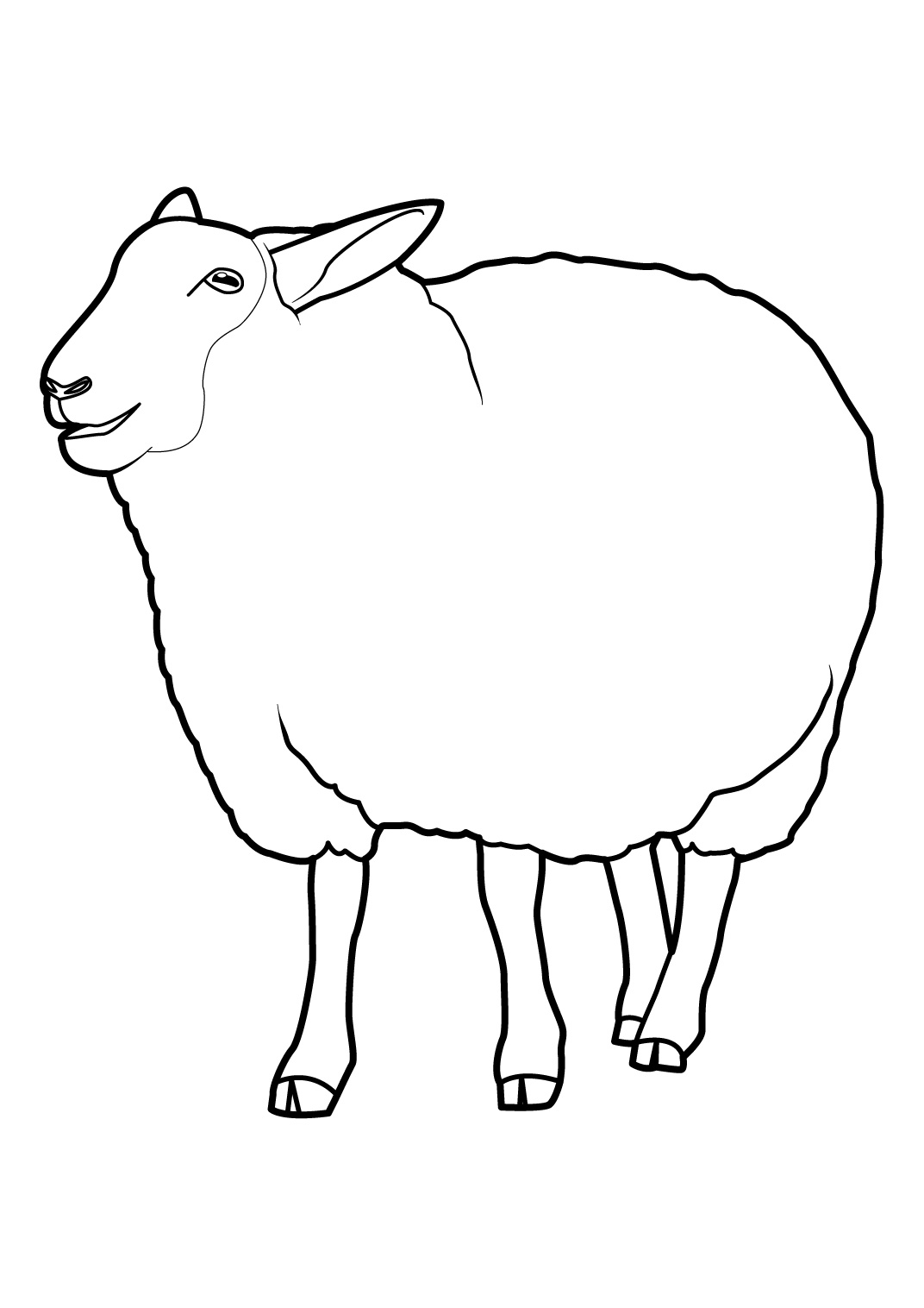 Раскраска: овца (Животные) #11404 - Бесплатные раскраски для печати