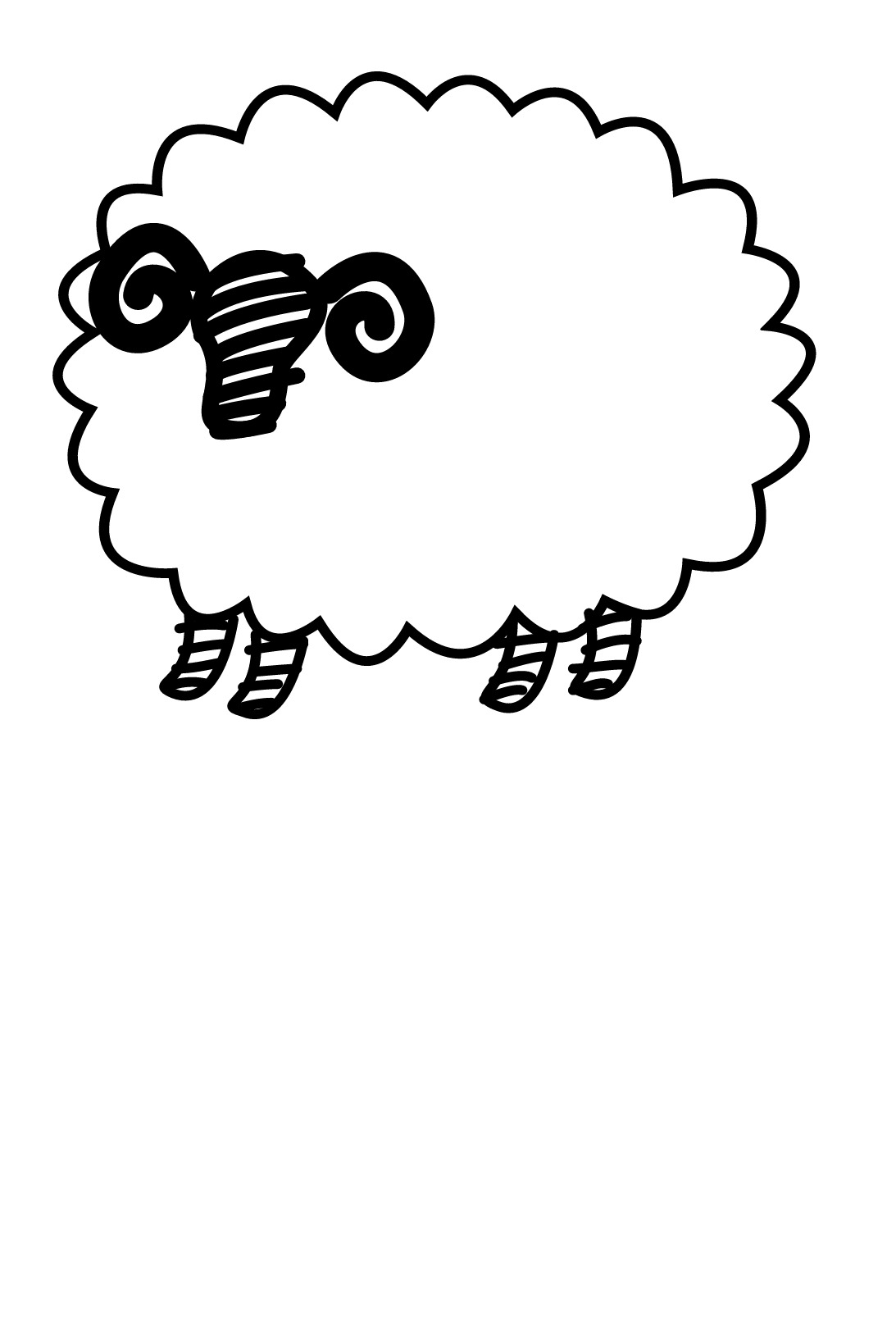 Раскраска: овца (Животные) #11515 - Бесплатные раскраски для печати