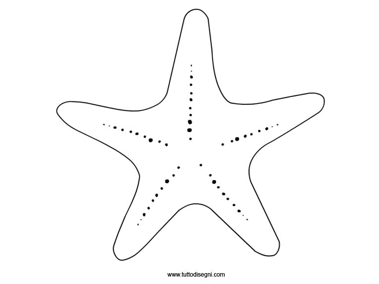 Раскраска: морская звезда (Животные) #6711 - Бесплатные раскраски для печати