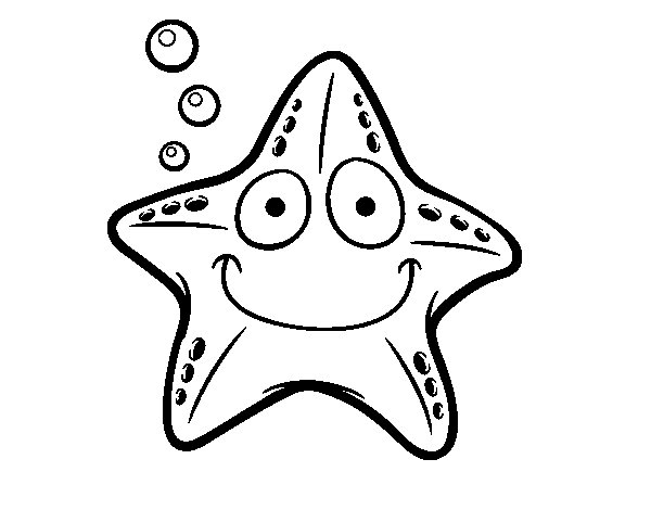 Раскраска: морская звезда (Животные) #6795 - Бесплатные раскраски для печати