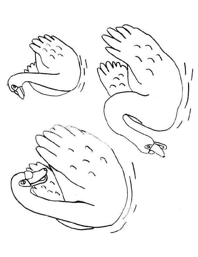 Раскраска: лебедь (Животные) #5018 - Бесплатные раскраски для печати
