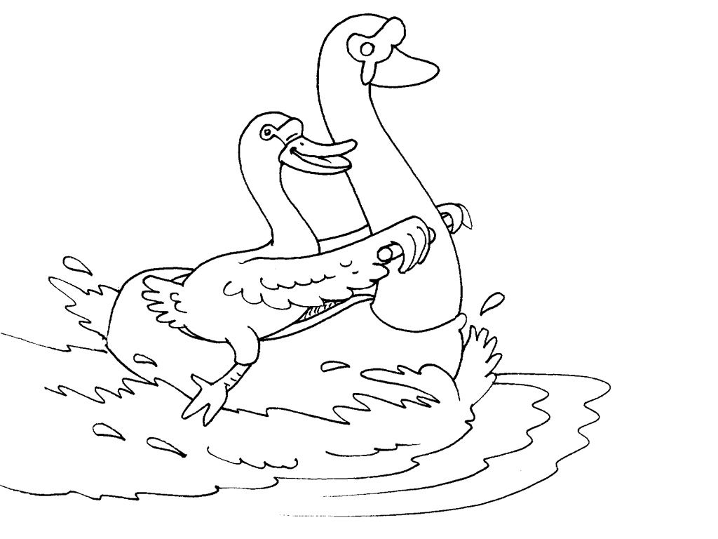 Раскраска: лебедь (Животные) #5023 - Бесплатные раскраски для печати