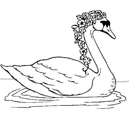 Раскраска: лебедь (Животные) #5026 - Бесплатные раскраски для печати