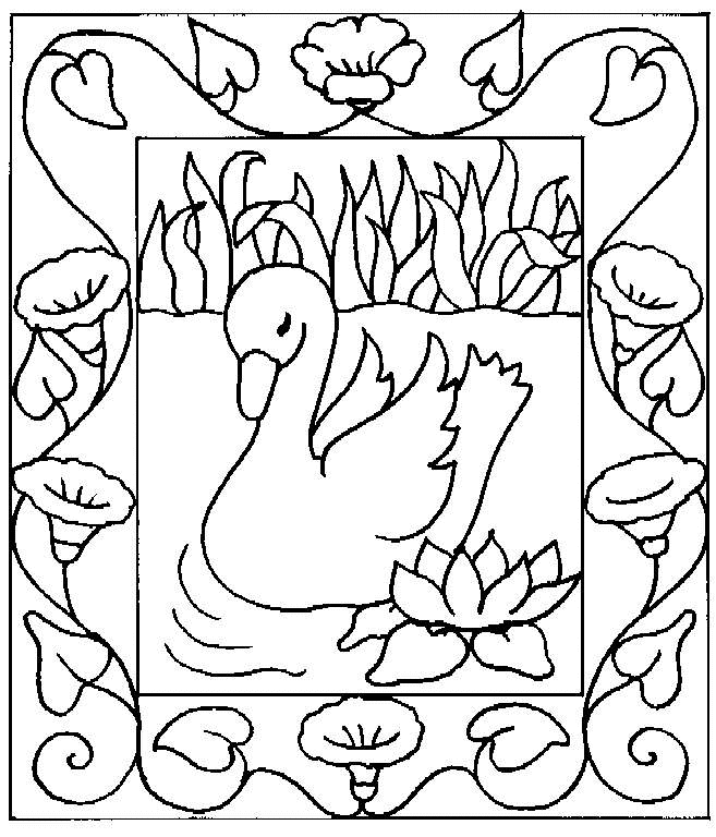 Раскраска: лебедь (Животные) #5034 - Бесплатные раскраски для печати