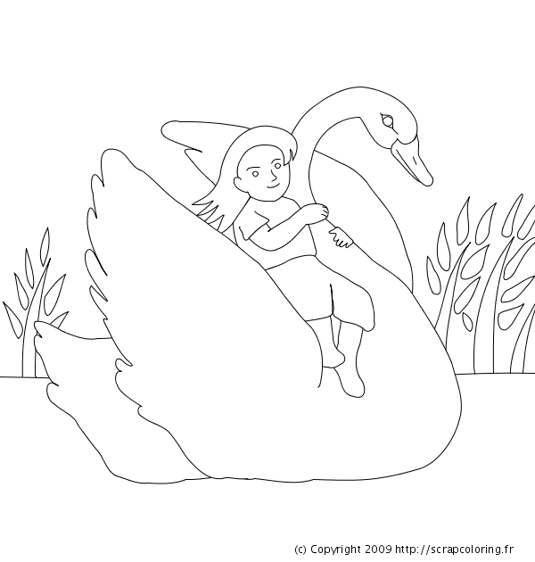 Раскраска: лебедь (Животные) #5057 - Бесплатные раскраски для печати