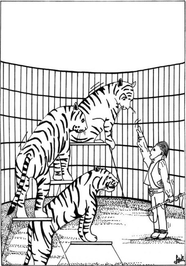 Раскраска: Tigris (Животные) #13646 - Бесплатные раскраски для печати