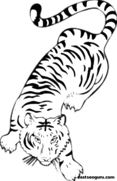 Раскраска: Tigris (Животные) #13663 - Бесплатные раскраски для печати