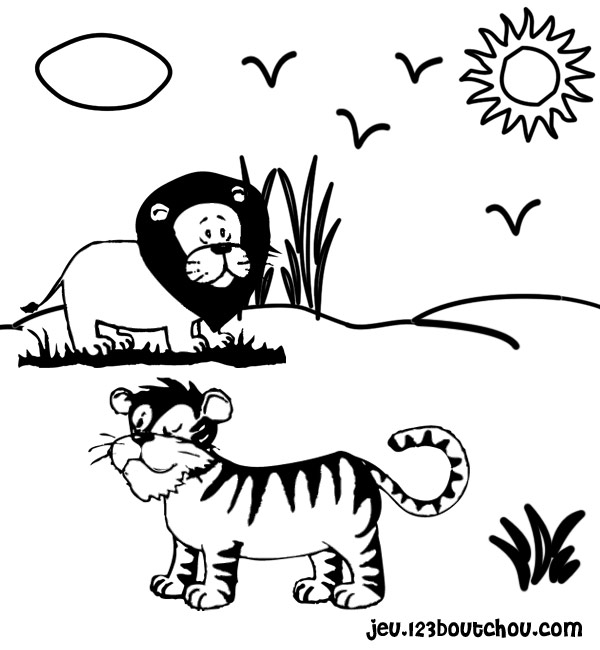Раскраска: Tigris (Животные) #13689 - Бесплатные раскраски для печати