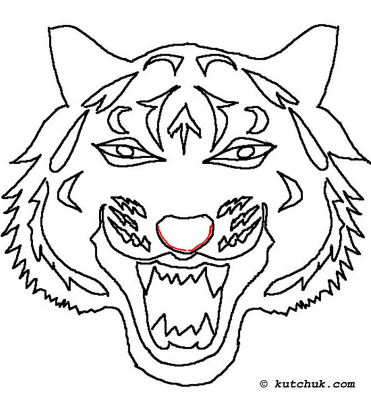 Раскраска: Tigris (Животные) #13690 - Бесплатные раскраски для печати