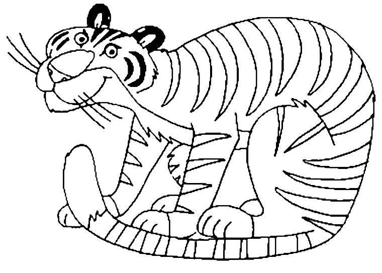 Раскраска: Tigris (Животные) #13693 - Бесплатные раскраски для печати