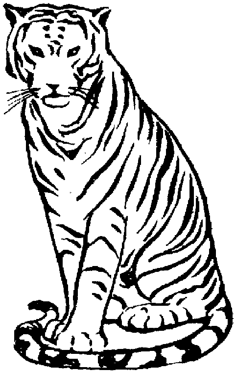 Раскраска: Tigris (Животные) #13736 - Бесплатные раскраски для печати
