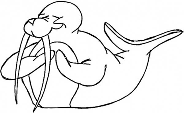 Раскраска: морж (Животные) #16640 - Бесплатные раскраски для печати