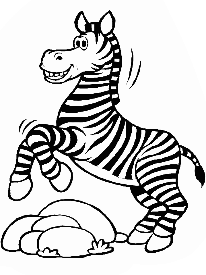 Раскраска: зебра (Животные) #12946 - Бесплатные раскраски для печати