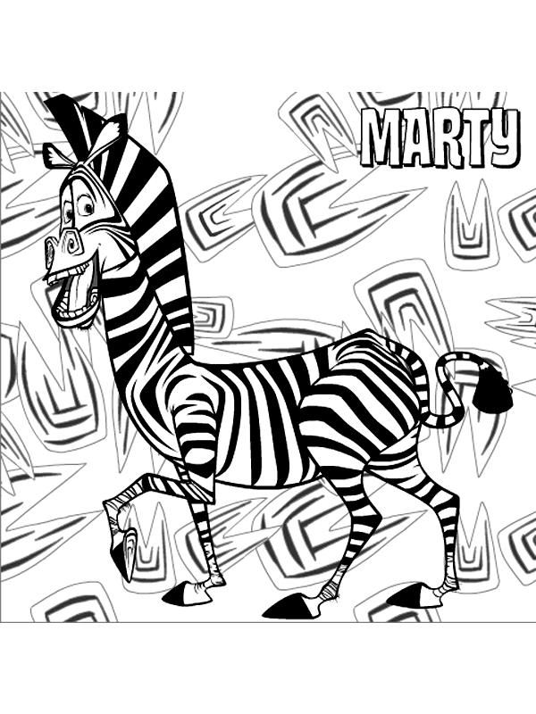 Раскраска: зебра (Животные) #12984 - Бесплатные раскраски для печати