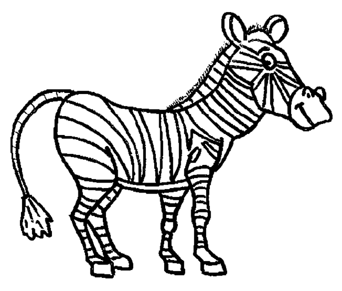 Раскраска: зебра (Животные) #13090 - Бесплатные раскраски для печати