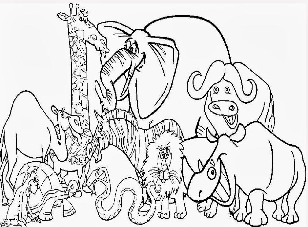 Раскраска: зоопарк (Животные) #12725 - Бесплатные раскраски для печати