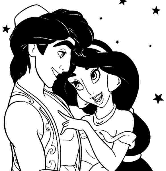 Раскраска: Aladdin (Анимационные фильмы) #127809 - Бесплатные раскраски для печати